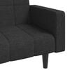 vidaXL Sofa Bed Black Fabric (100% polyester)