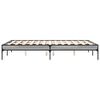 vidaXL Bed Frame Grey Sonoma Engineered wood, Metal Double Durable