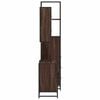 vidaXL Bathroom Furniture Set Brown Oak Engineered wood, Metal Medium