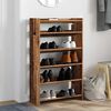vidaXL Shoe Rack Old Wood Engineered wood Compact Shoe Rack
