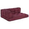 vidaXL Pallet Sofa Cushion Maroon fabric