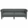 vidaXL Chesterfield Sofa Dark Grey