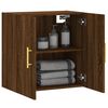 vidaXL Wall Cabinet Brown Oak Engineered Wood 23.6 x 12.2 x 23.6 in
