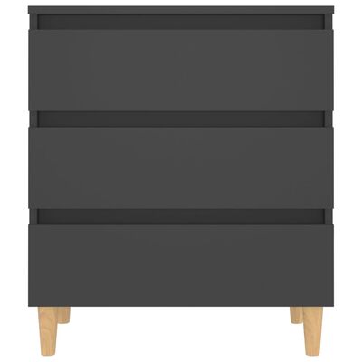 vidaXL Sideboard Gray 23.6"x13.8"x27.2" Engineered Wood