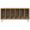 vidaXL Record Cabinet with Shelf Artisan oak 39.37 x 14.96 x 18.90 in