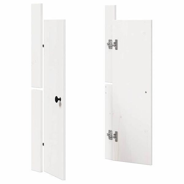 vidaXL Kitchen Door 2 pcs White 19.69 x 3.54 x 32.28 in