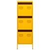 vidaXL Highboard Mustard Yellow Cold-rolled Steel Medium Highboard