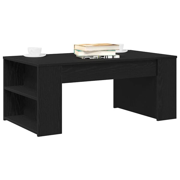 vidaXL Coffee Table Black Oak 40.16 x 21.65 x 16.54 in Engineered Wood