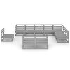 vidaXL Garden Lounge Set Grey Solid Pinewood Medium Modular
