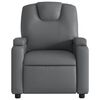 vidaXL Massage Recliner Chair Grey Faux leather, metal, plywood Standard