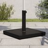 vidaXL Parasol Base Black Steel Medium Adjustable Feet Parasol Base