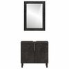 vidaXL Bathroom Cabinet Set Black