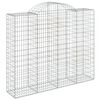 vidaXL Gabion Basket Set of 11 Silver Galvanized Iron Extra Large