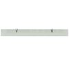 vidaXL Floating Shelf Set of 2 Frosted Tempered safety glass, Zinc alloy