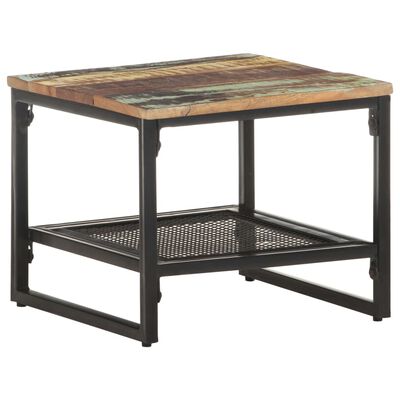 vidaXL Side Table 15.7"x15.7"x13.8" Solid Reclaimed Wood