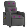vidaXL Massage Recliner Chair Dark gray