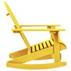 vidaXL Garden Rocking Chair Yellow Solid fir wood Standard Comfy