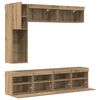 vidaXL TV Cabinet Wall-mounted 7 pcs Artisan Oak Engineered Wood