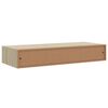 vidaXL Drawer Shelf Set of 2 Oak MDF, Metal Medium Appealing Design