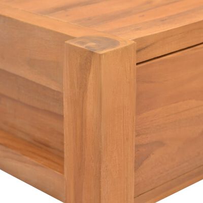 vidaXL Desk with 2 Drawers 39.4"x15.7"x29.5" Teak Wood
