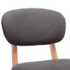 vidaXL Bar Chair Set of 2 Dark Grey