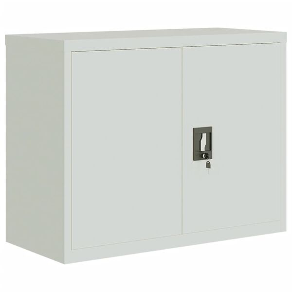 vidaXL File Cabinet Light Grey Powder-coated steel