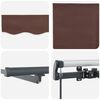 vidaXL Retractable Awning Brown