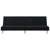 vidaXL Sofa Bed Black Fabric