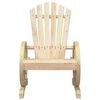 vidaXL Garden Adirondack Chair Set of 4 Natural Wood Solid fir wood
