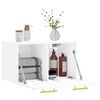 vidaXL Wall Cabinet White Engineered wood Medium Wall Cabinet