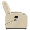 vidaXL Stand Up Massage Recliner Chair Cream