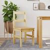 vidaXL Dining Chair Honey Solid pine wood 15.7 x 18.1 x 35.4 in Durable