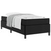 vidaXL Bed Frame with Mattress Black 31.50 x 78.74 in Fabric