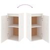 vidaXL TV Cabinet Set of 6 White Solid pine wood Various TV Cabinet
