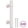 vidaXL Cabinet Handle Set of 20 Silver Stainless steel 3.9 x 1.3 in