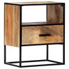 vidaXL Nightstand Brown and Black