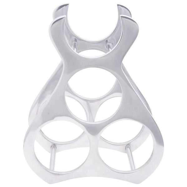 vidaXL Wine Rack Silver 23 x 14 x 28 cm Aluminium