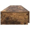 vidaXL Bed Drawers Smoked Oak 70.87 x 14.37 x 6.50 in Engineered Wood
