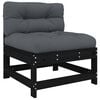 vidaXL Garden Lounge Set Black, Anthracite