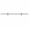 vidaXL Floating Shelf Set of 2 Frosted Tempered safety glass