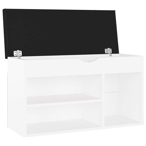 vidaXL Shoe Bench White
