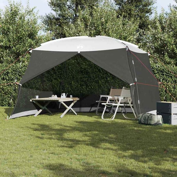 vidaXL Mosquito Tent with Roof Grey 149.61 x 149.61 x 88.58 in