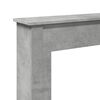 vidaXL Fireplace Surround Concrete Grey 29.5x7.9x34.4" Engineered Wood
