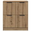 vidaXL Sideboard Artisan Oak Engineered wood 23.6 x 11.8 x 27.6 in