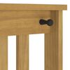vidaXL Hall Tree Walnut Solid Pine wood Standard Hall Tree Rectangular