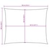 vidaXL Sunshade Sail Oxford Fabric Rectangular 19.7x23.0' Brown