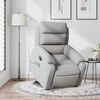 vidaXL Stand Up Massage Recliner Chair Light grey