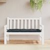 vidaXL Garden Bench Cushion Black check pattern 100% Polyester