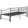 vidaXL Sofa Bed Frame Black Powder-coated metal Twin