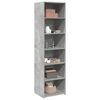 vidaXL Highboard Concrete grey Engineered wood Tall Highboard